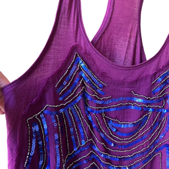 Kimchi Blu Urban Outfitters Sequin Embellished Racer Back Tank - Picture 6 of 10